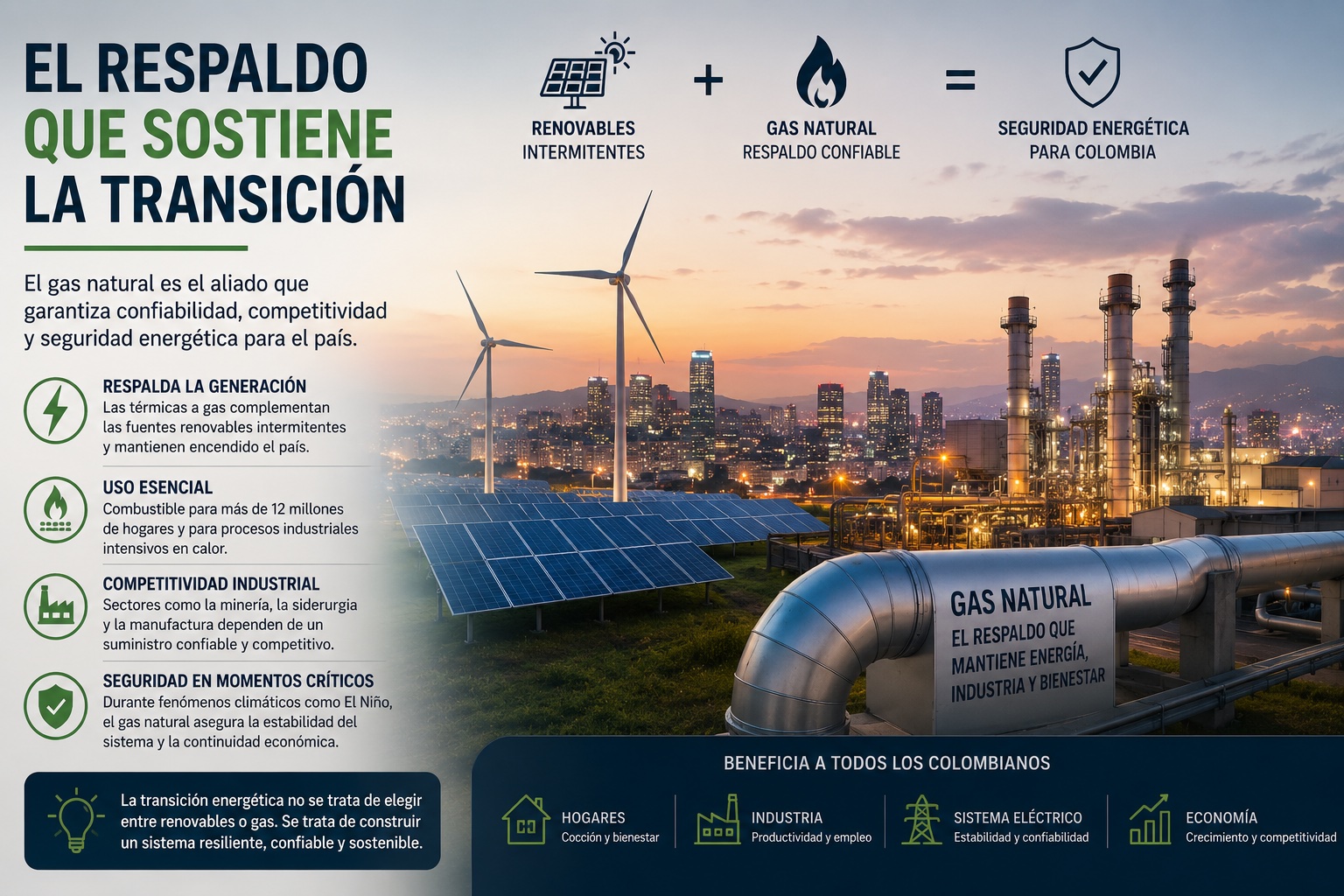 Seguridad energética y gas natural: el riesgo de perder capacidad de respaldo